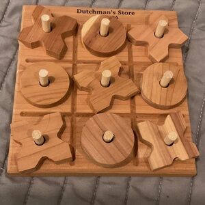 Wooden Tic-Tac-Toe Game for Kids.Amish made